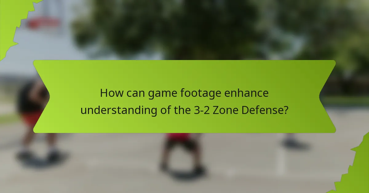 How can game footage enhance understanding of the 3-2 Zone Defense?