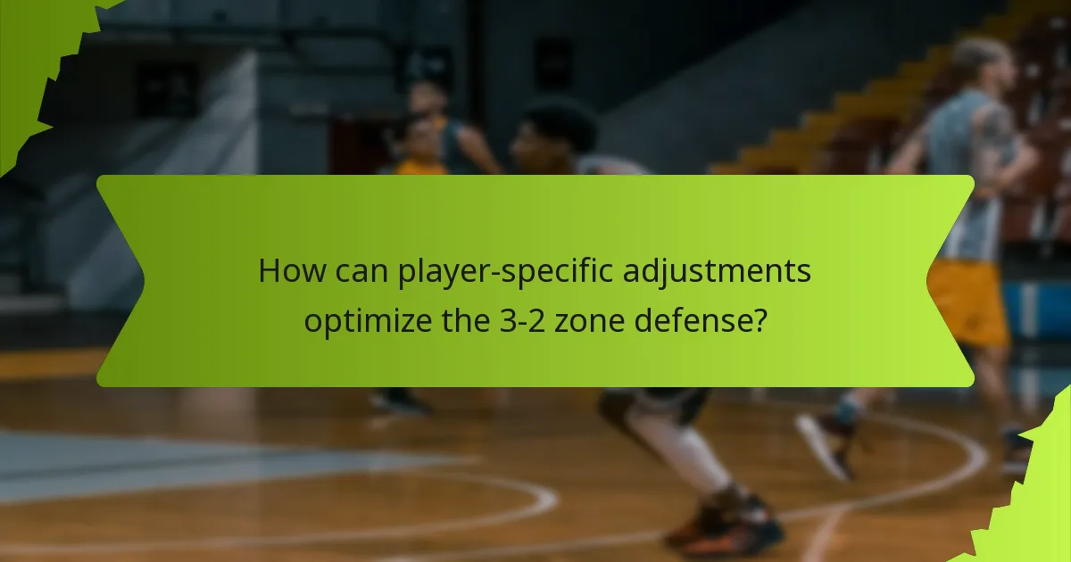 What situational adaptations can be made to the 3-2 zone defense?