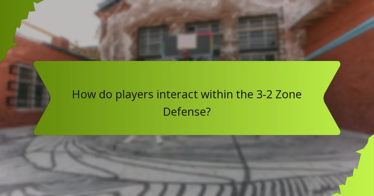 How do players interact within the 3-2 Zone Defense?