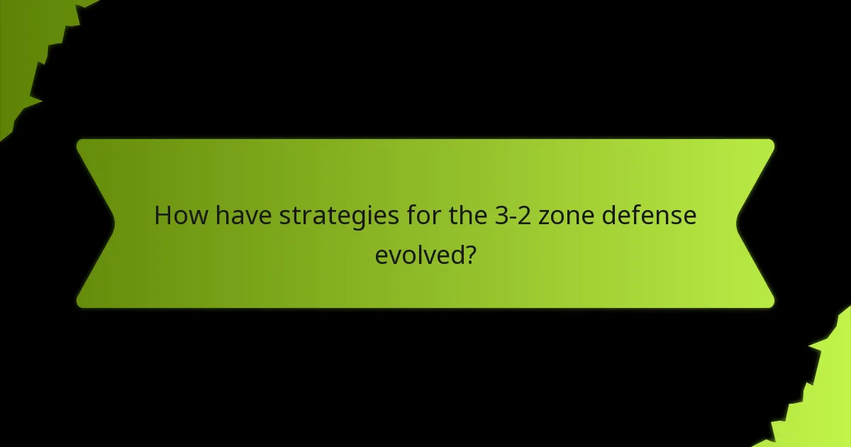 What are the modern adaptations of the 3-2 zone defense?
