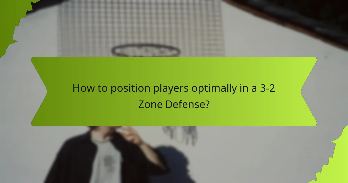 What are the coverage areas in a 3-2 Zone Defense?