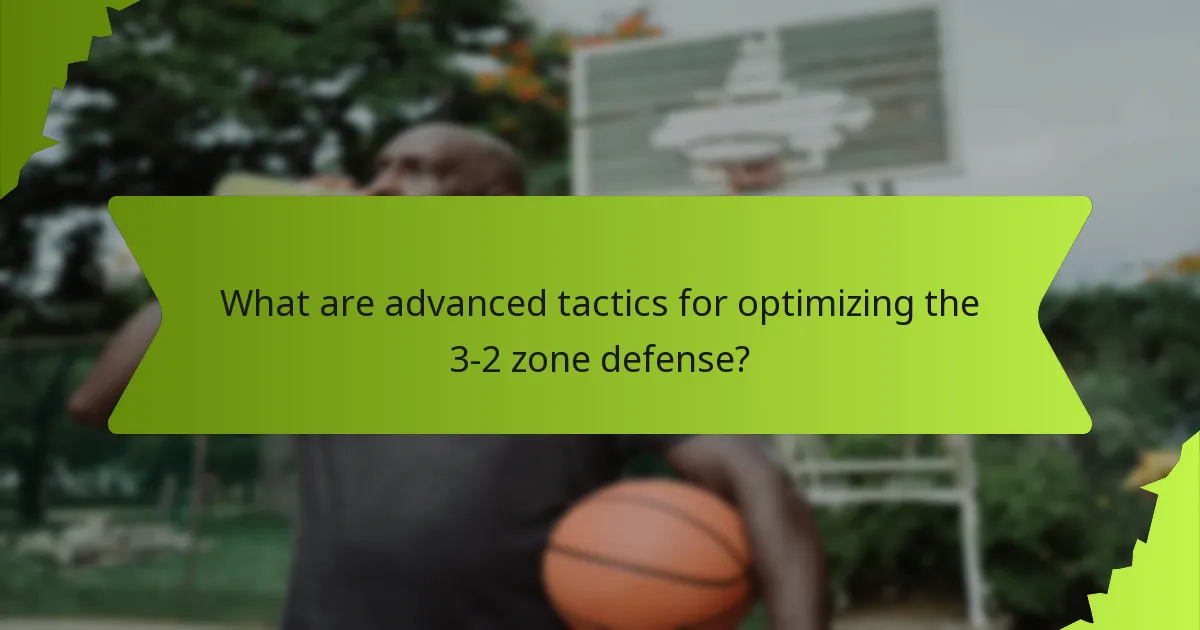 How does the defensive mindset influence the 3-2 zone defense?
