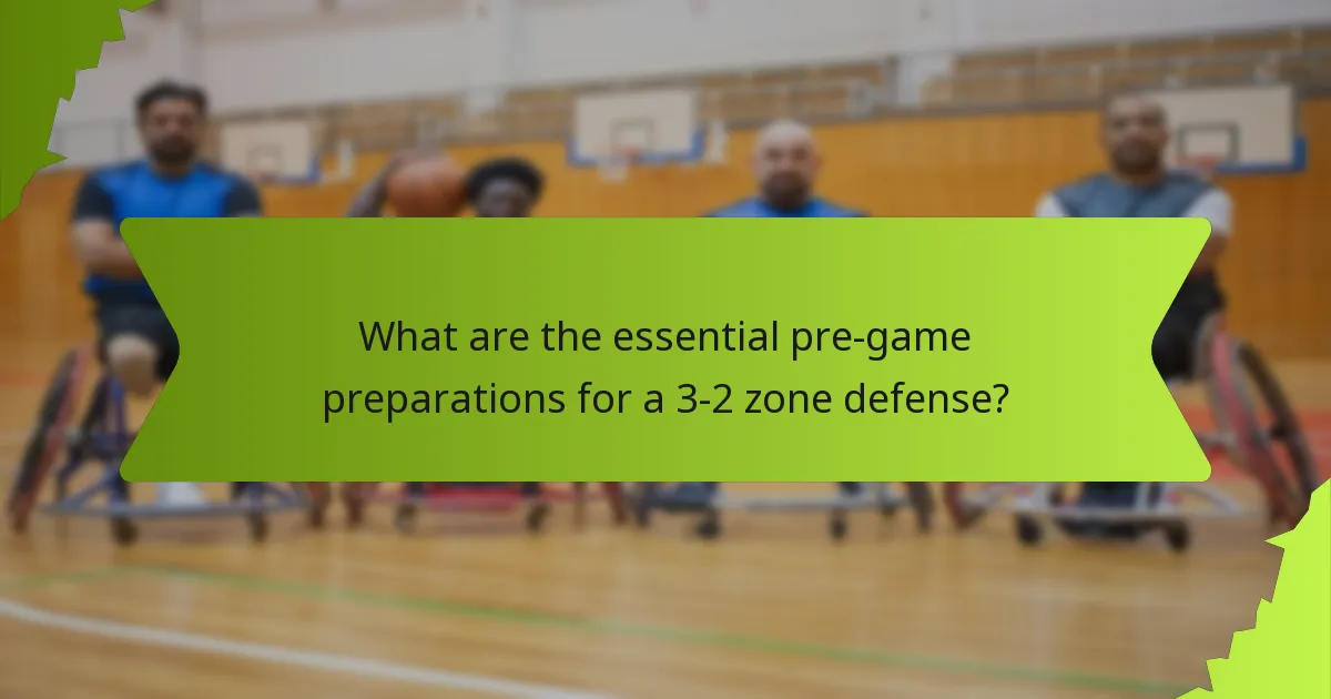 What practice routines enhance the effectiveness of a 3-2 zone defense?