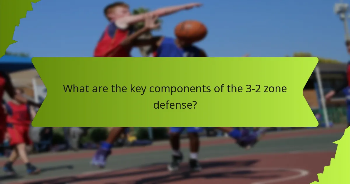What strategies enhance flexibility in the 3-2 zone defense?