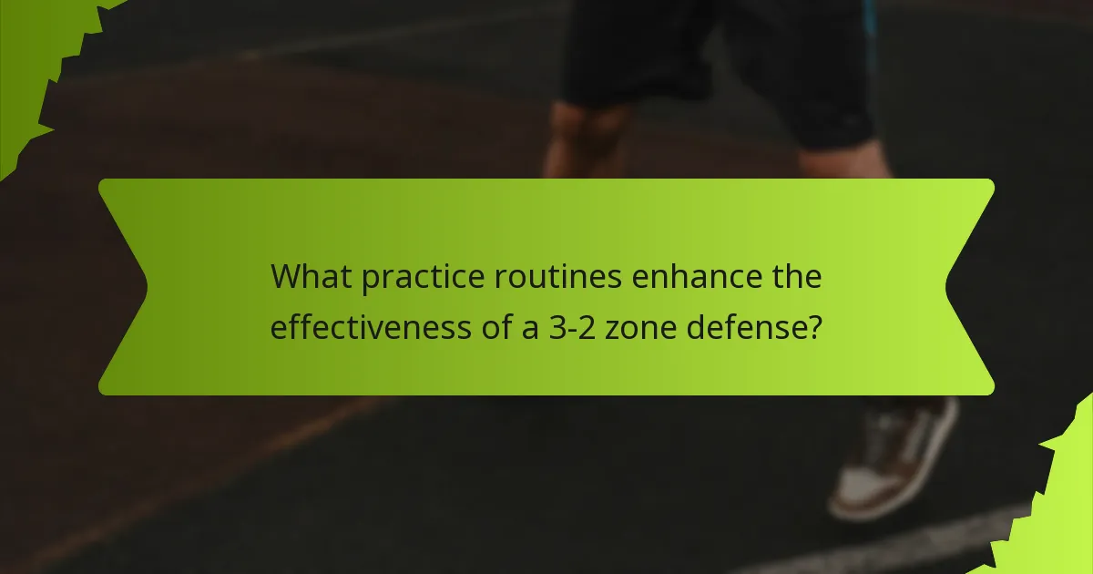 Which advanced tactics can improve a 3-2 zone defense?
