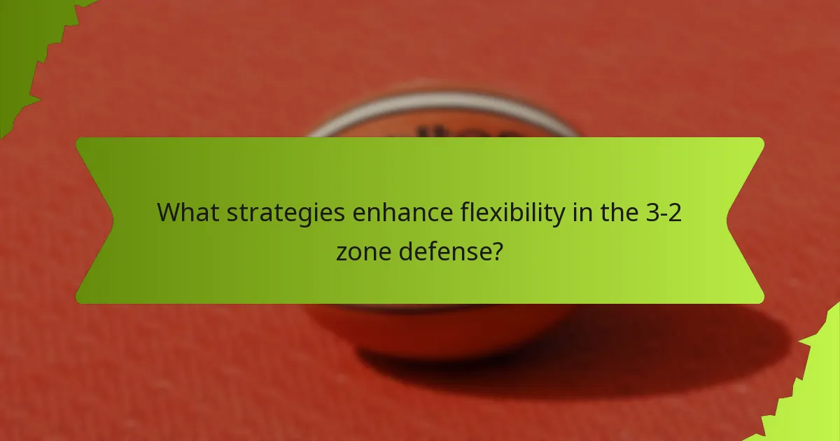 Which offensive setups challenge the 3-2 zone defense?